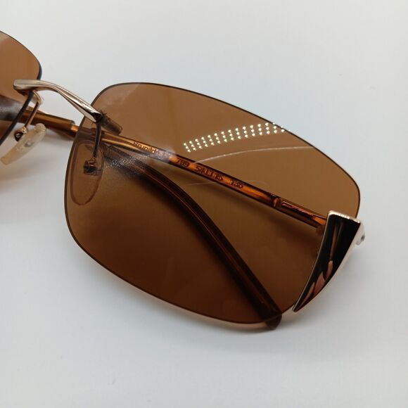 Roberto Cavalli Womens Sunglasses Brunilde 14 Rimless Brown Rectangle Lens main image 7